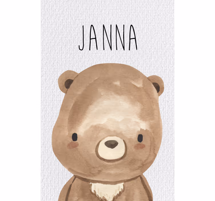 Childrens blind forest animals bear - TenStickers