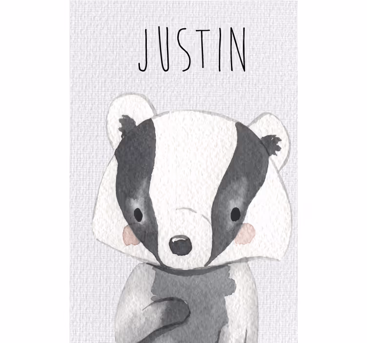Childrens blind raccoon forest animals - TenStickers