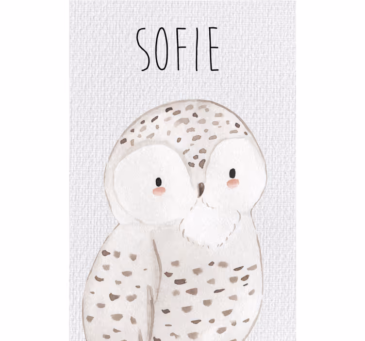 Childrens blind forest animals owl - TenStickers