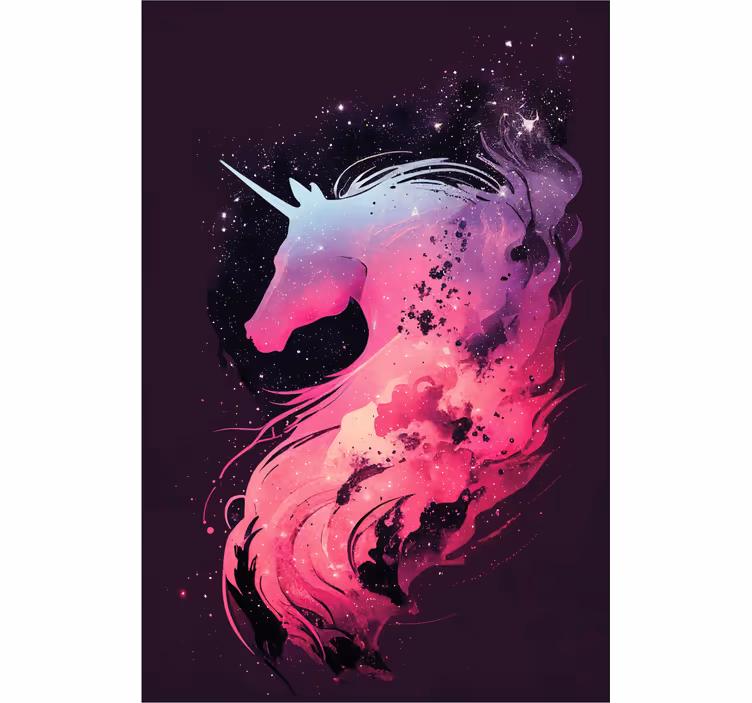 Children's blind galaxy unicorn - TenStickers