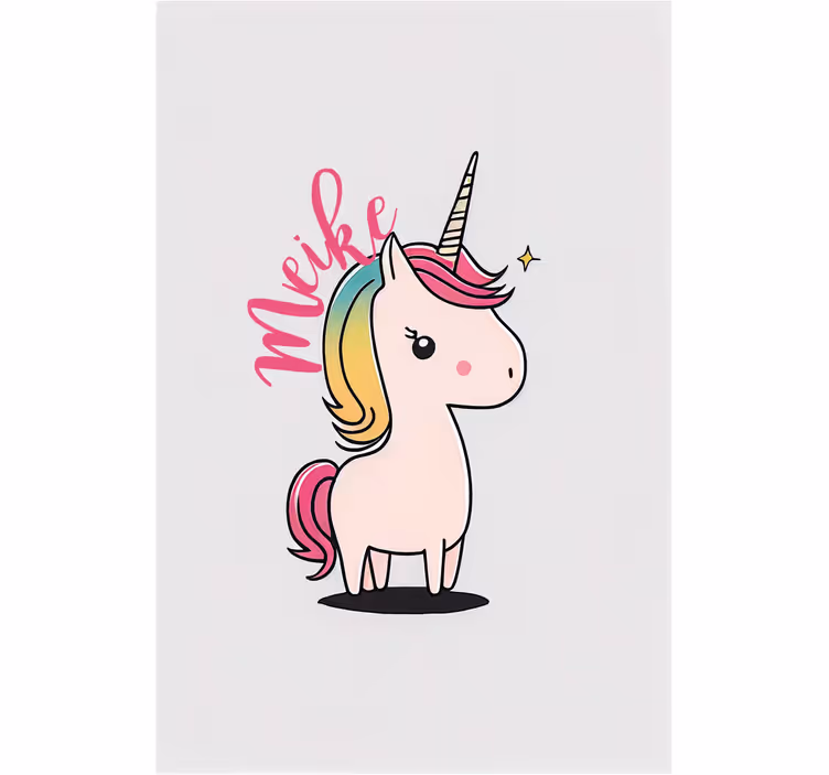 Childrens blind featuring a cartoon unicorn - TenStickers
