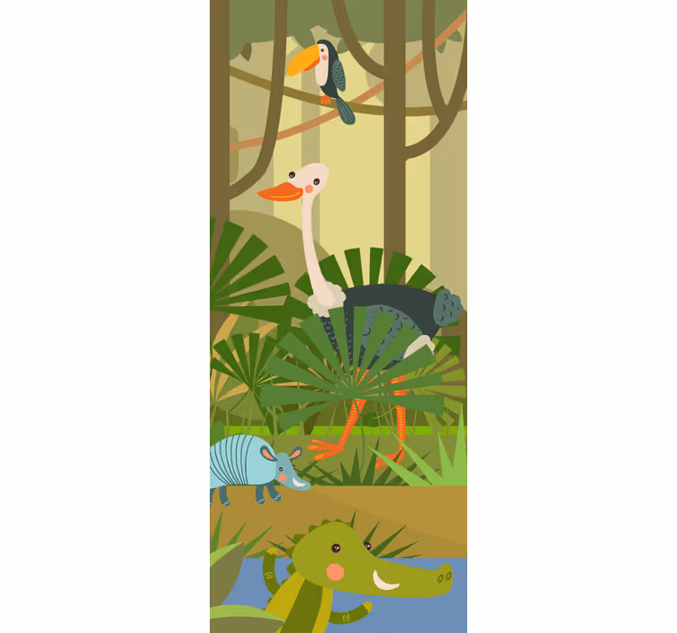 Childrens blind wild animals - TenStickers