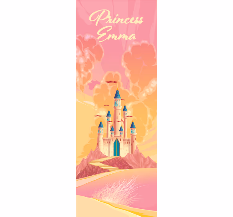 Childrens blind 3d fairytale castle design - TenStickers
