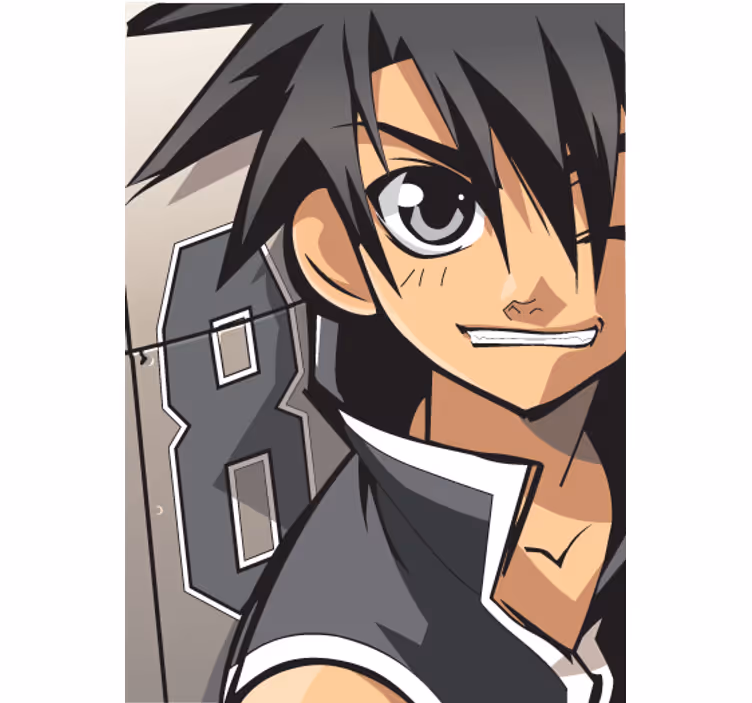 Childrens blind anime poster vinyl - TenStickers
