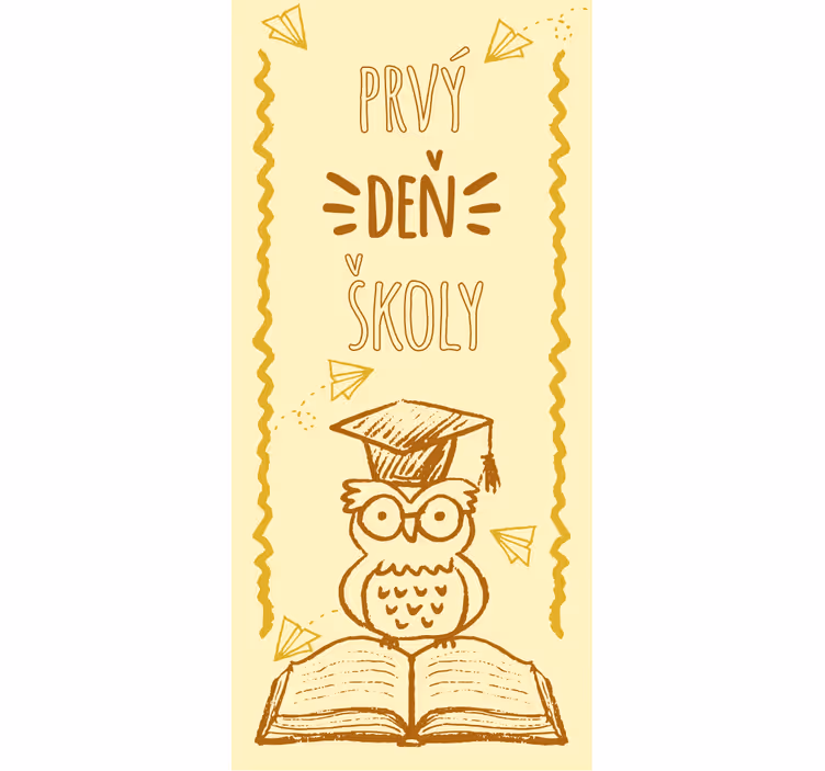 Childrens blind first day of school design - TenStickers