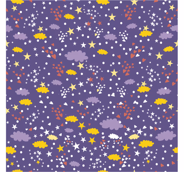 Childrens blind star and cloud pattern - TenStickers