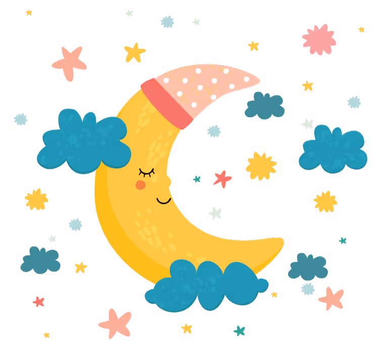 Coozy moon and star sleeping childrens blind - TenStickers