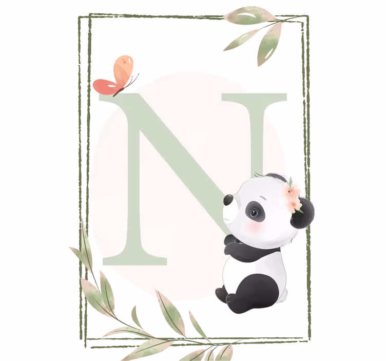 Childrens blind cute panda - TenStickers