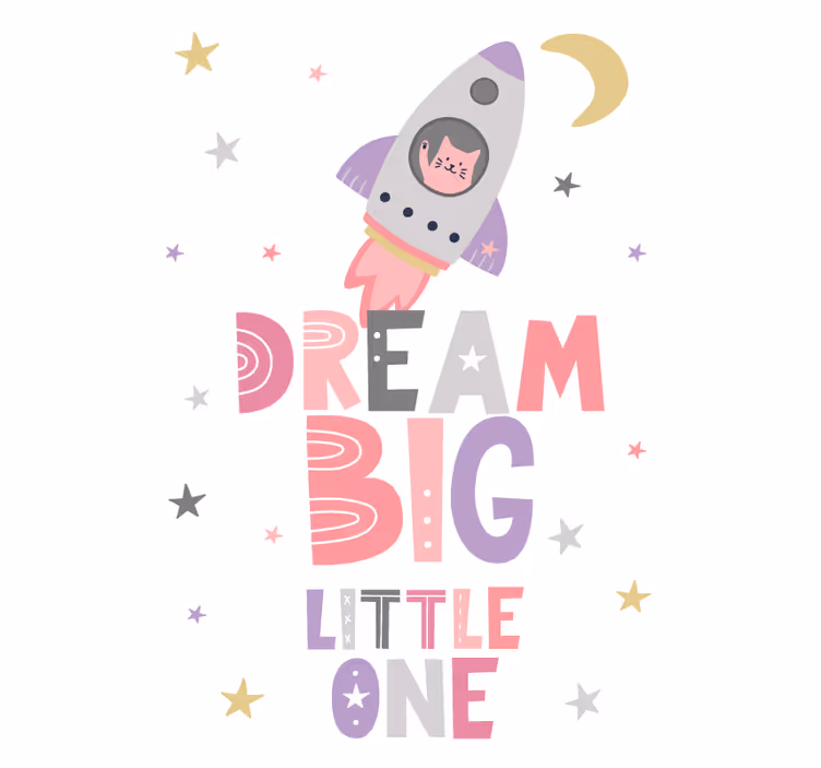 Childrens blind dream big little one - TenStickers