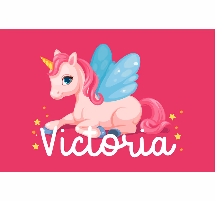 Childrens blind funny pink happy unicorn - TenStickers