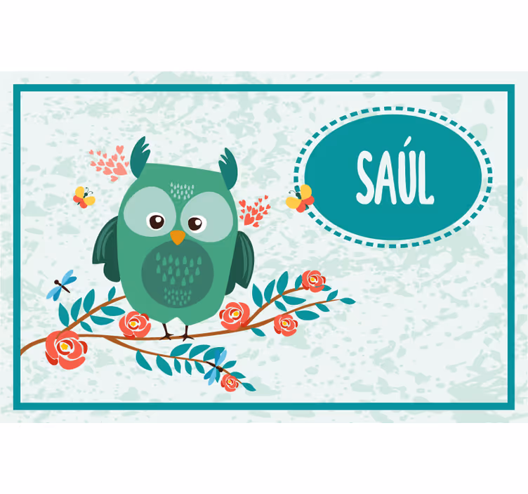 Childrens blind for children with customizable owl - TenStickers