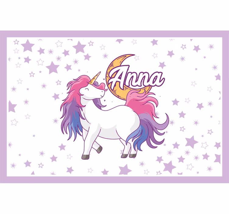 Childrens blind unicorn and moon design - TenStickers
