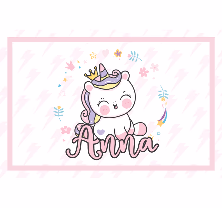 Childrens blind pretty baby unicorn - TenStickers