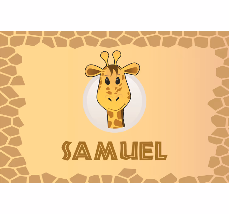 Childrens blind go to eat customisable name - TenStickers