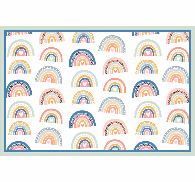 Childrens blind with colorful minimalistic rainbows - TenStickers