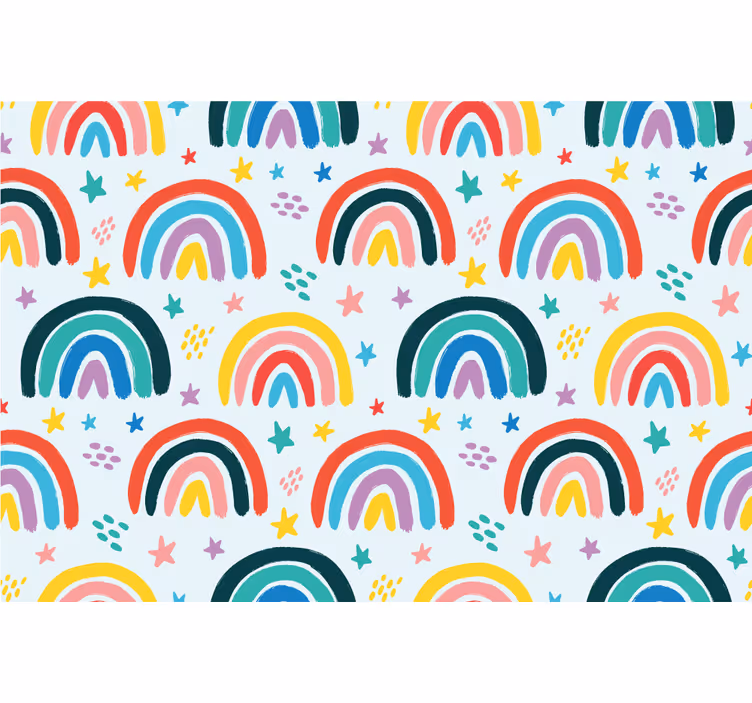 Childrens blind with a vibrant rainbow pattern - TenStickers