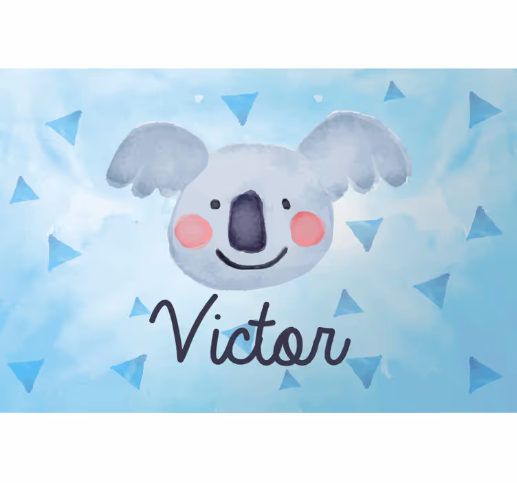 Childrens blind for kids koala with name - TenStickers