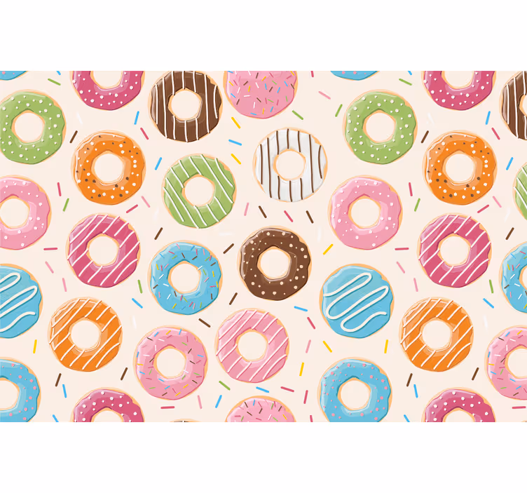 Childrens blind with donuts pattern - TenStickers