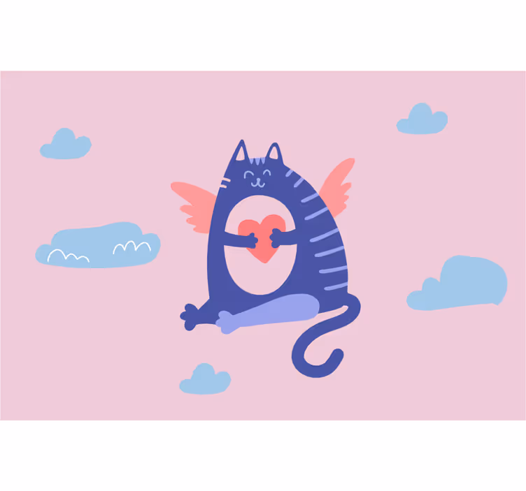 Childrens blind with lovely flying cat design - TenStickers