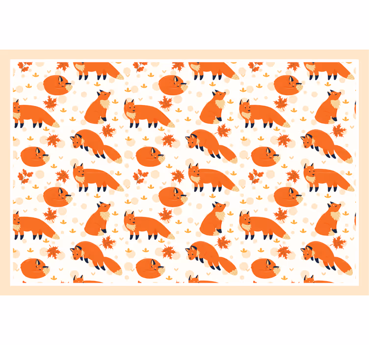 Childrens blind beautiful foxes design - TenStickers