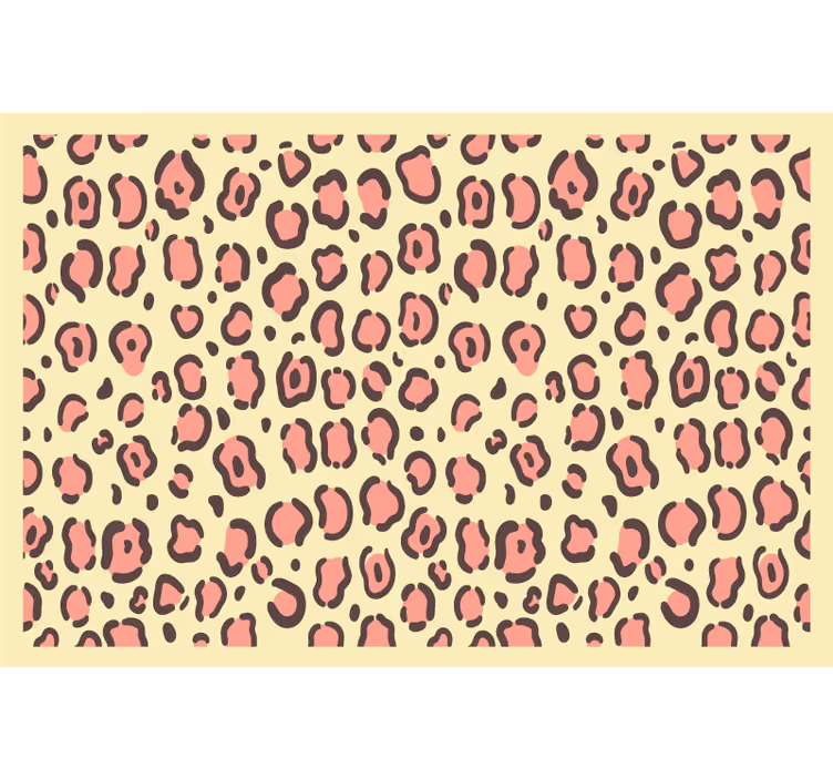 Childrens blind in yellow and pink leopard print - TenStickers