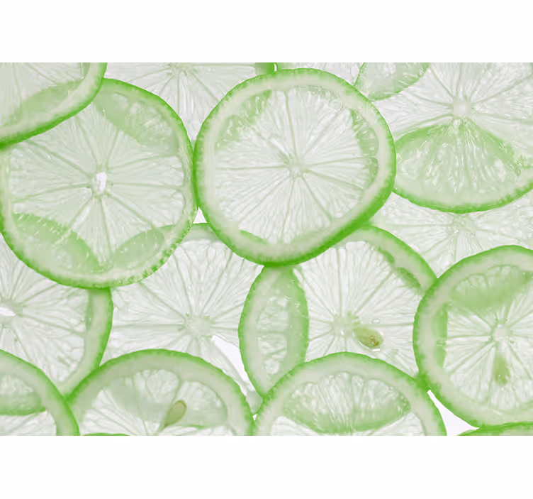 Kitchen blind lime slices design - TenStickers