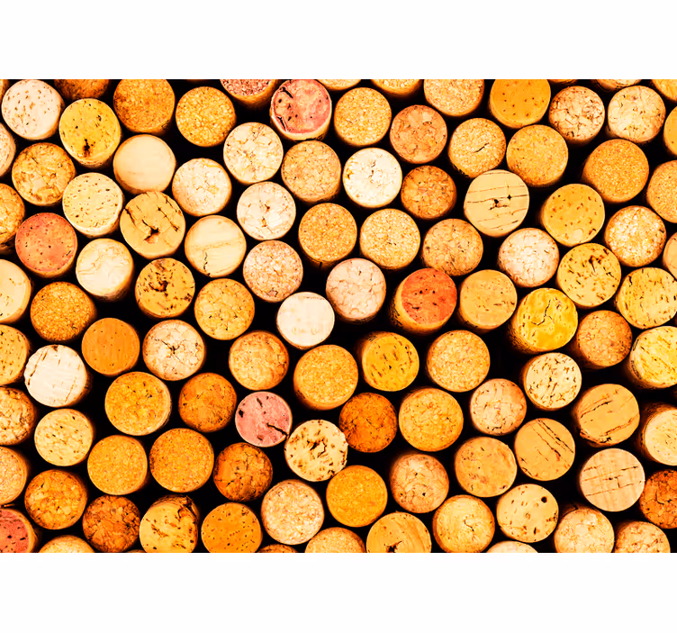 Kitchen blind with wine corks design - TenStickers