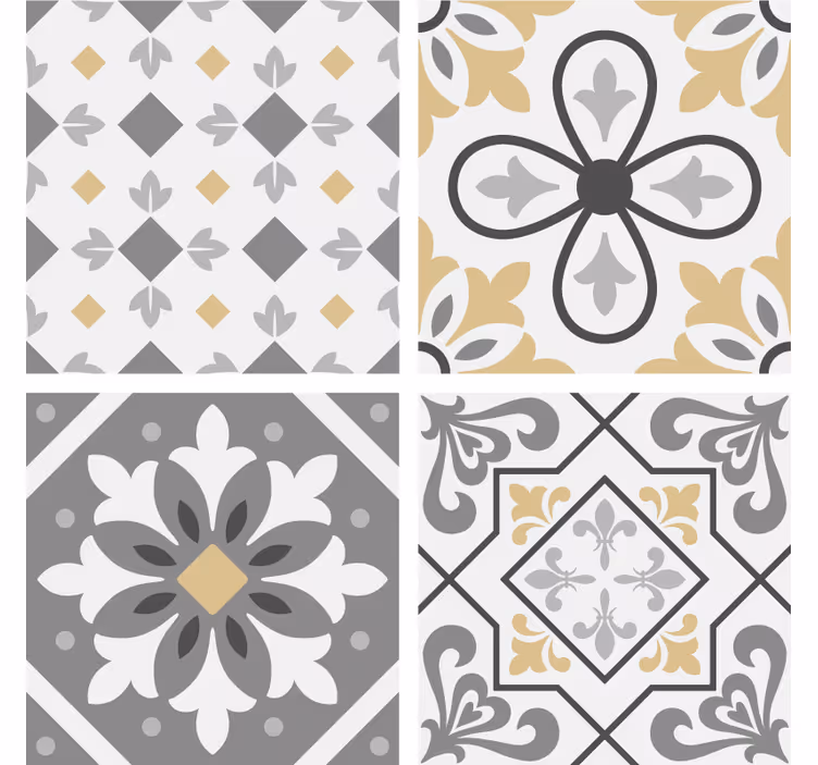 Kitchen blind amiaz cement tiles design - TenStickers