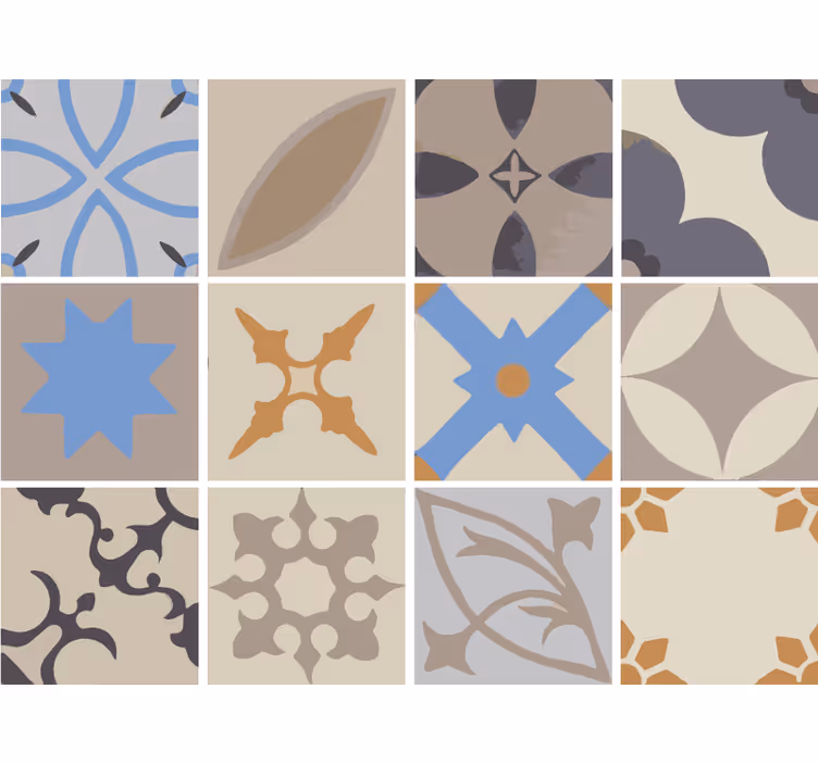 Kitchen blind hydraulic tile adhesive border - TenStickers