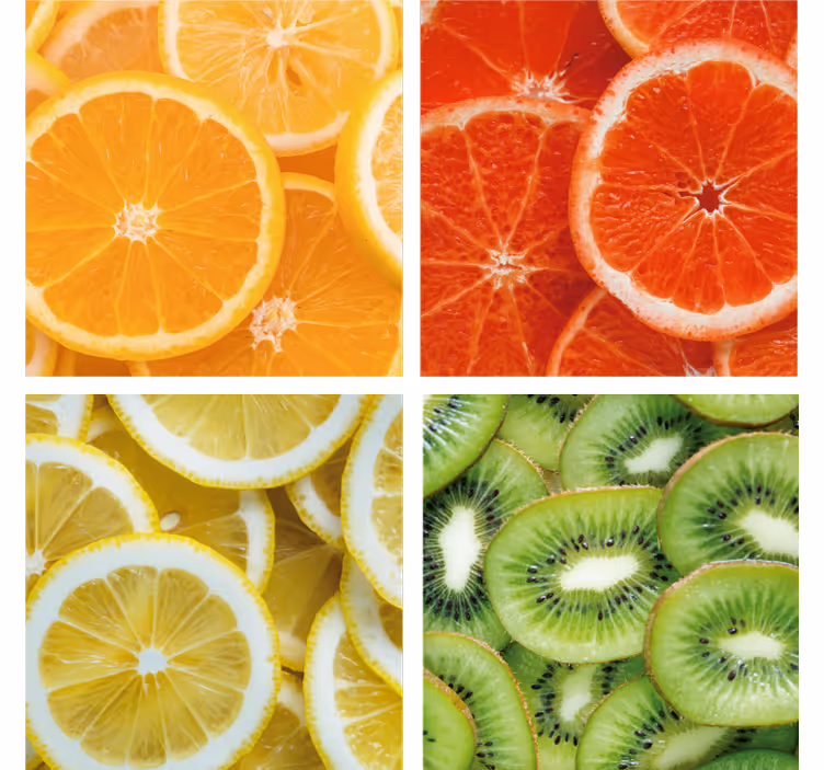 Kitchen blind citrus fruits - TenStickers