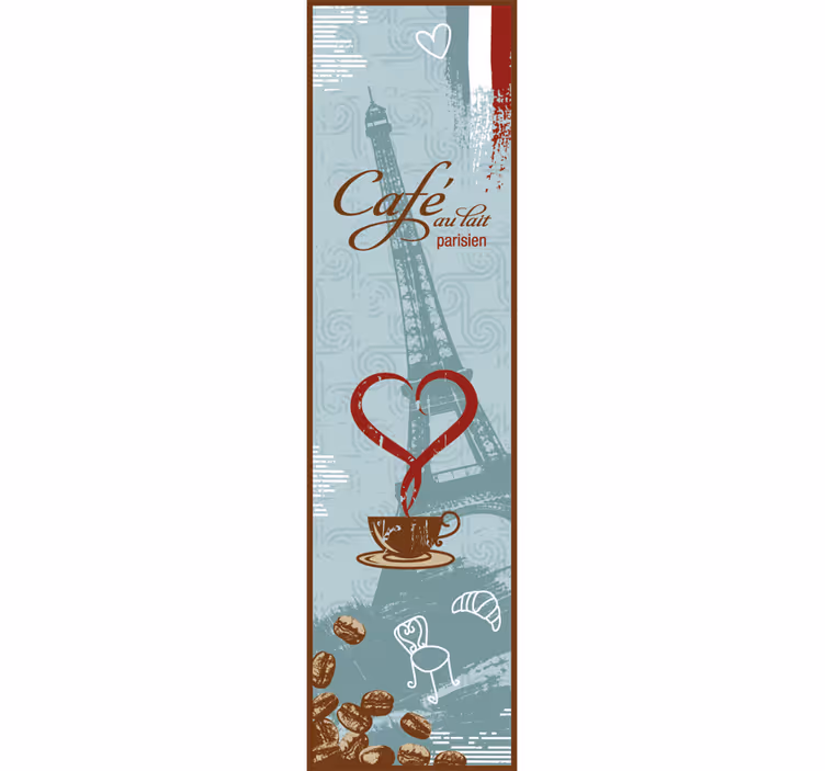 Kitchen blind coffee france vinyl - TenStickers