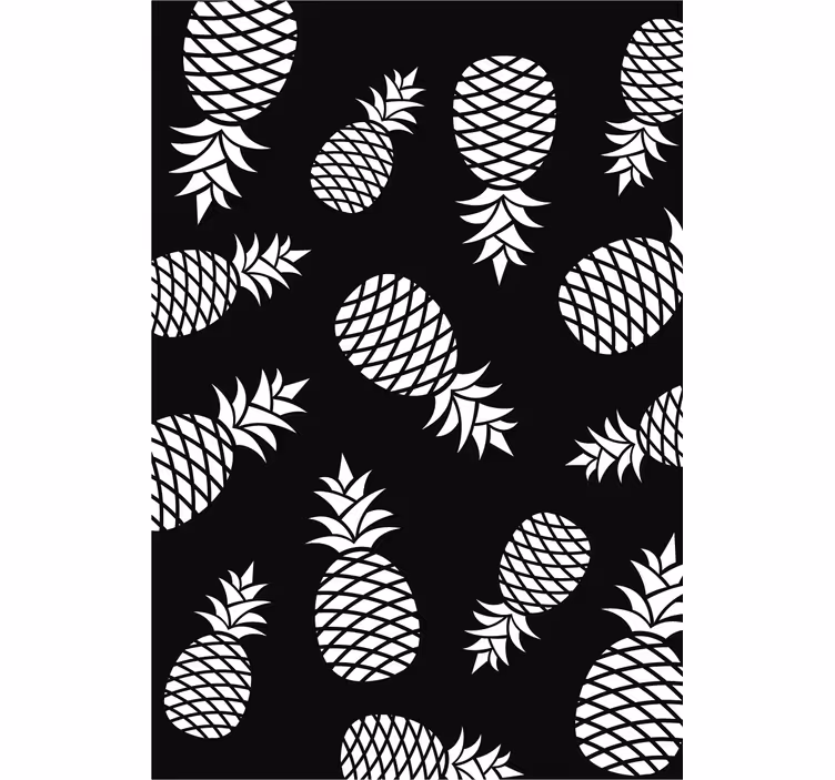 Kitchen blind pineapple pattern - TenStickers