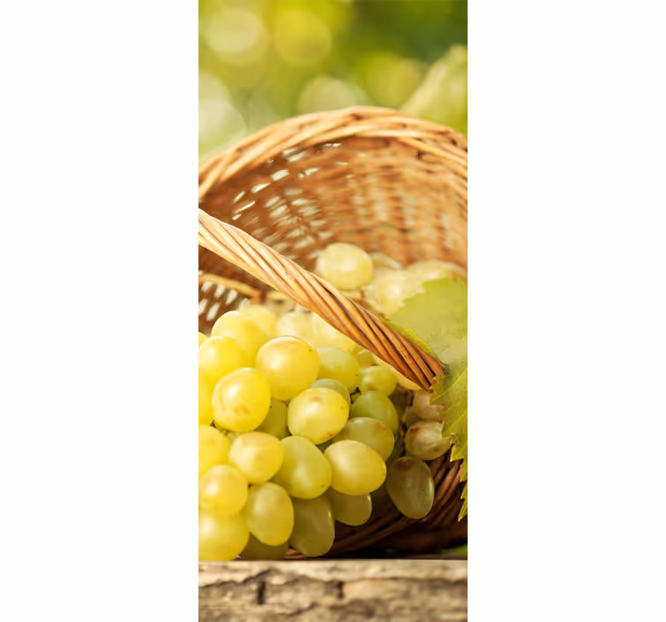 Kitchen blind decorative grape basket vinyl - TenStickers