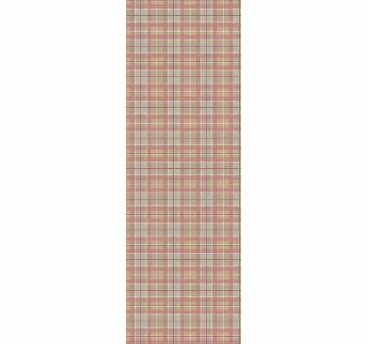 Kitchen blind tartan texture fridge vinyl - TenStickers