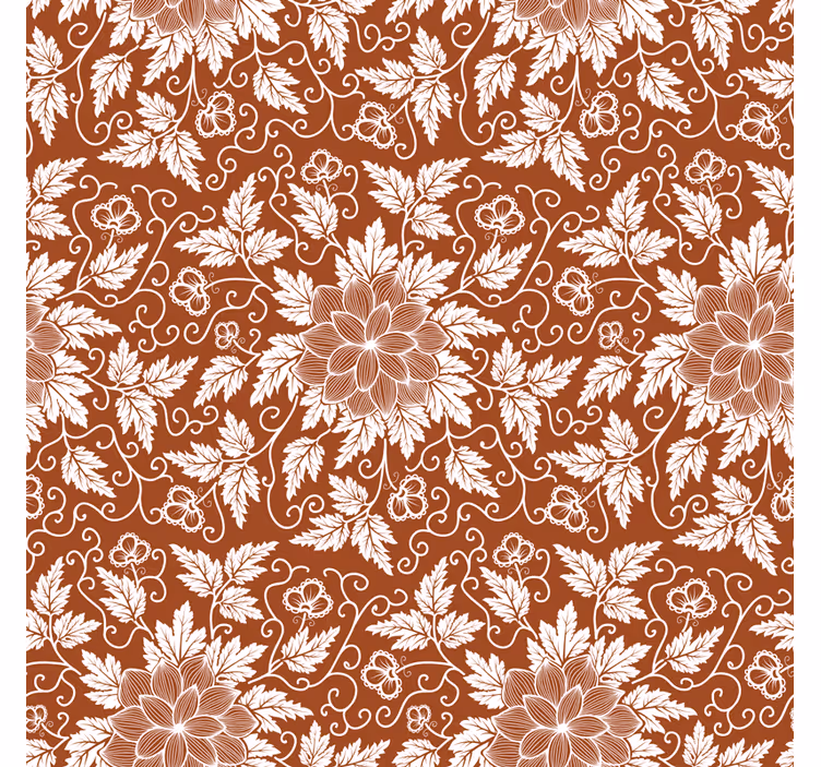 Kitchen blind floral paisley tile design - TenStickers