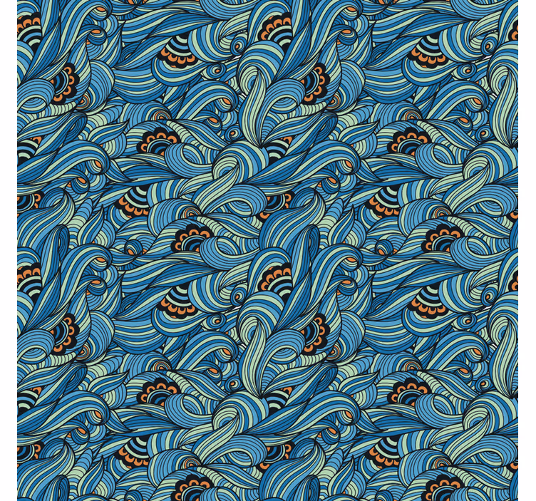 Kitchen blind with paisley flower design - TenStickers