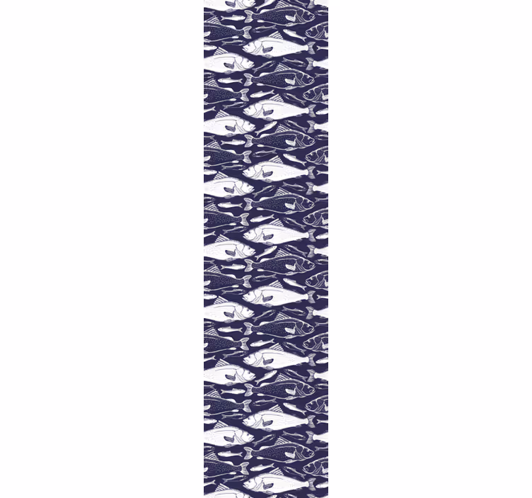 Kitchen blind featuring underwater fish design - TenStickers