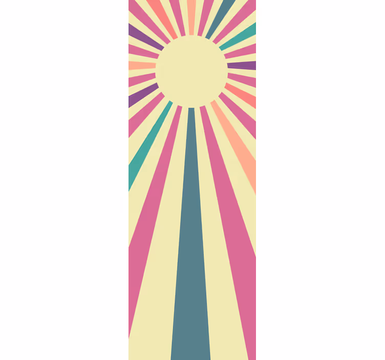 70's geometric sun kitchen blind - TenStickers