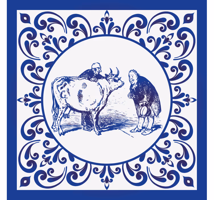 Kitchen blind for men and cows - TenStickers
