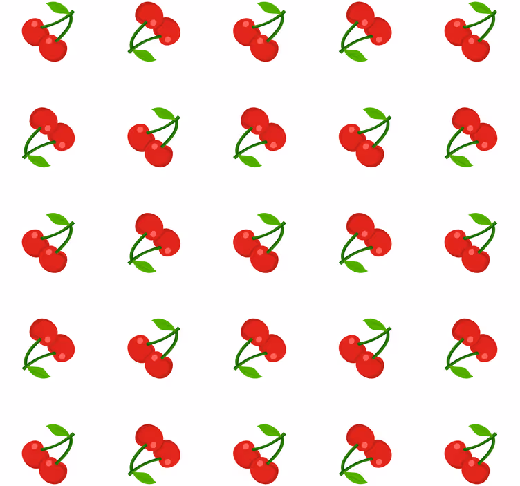 Kitchen blind cherry confetti - TenStickers