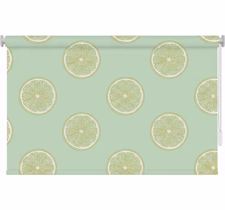 Kitchen blind hand drawn lemon citrus fruit design - TenStickers