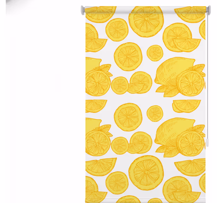 Kitchen blind orange and lemon sketch design - TenStickers