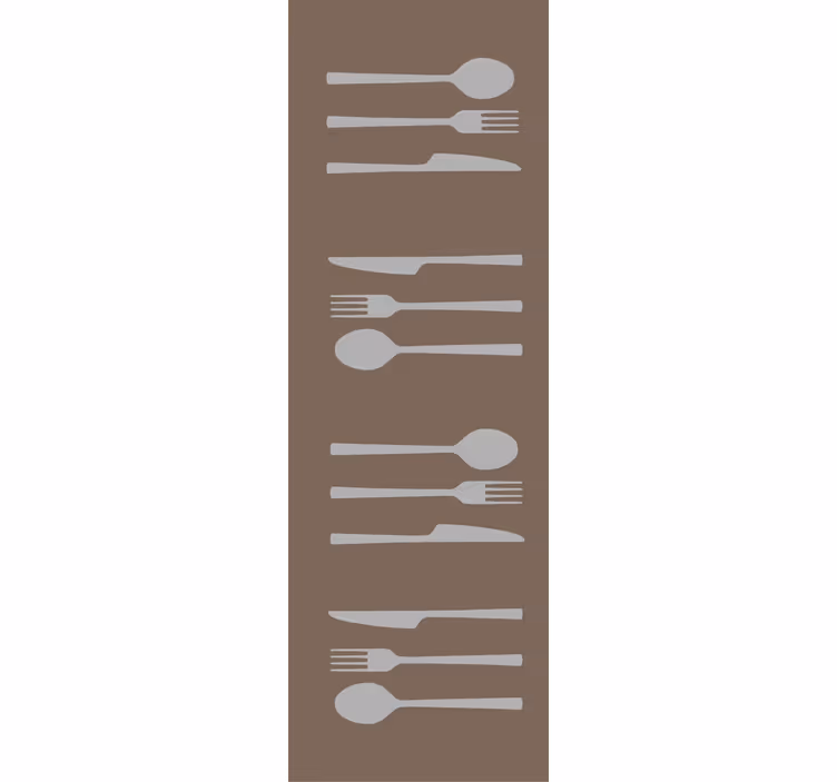 Kitchen blind fork knife and spoon design - TenStickers