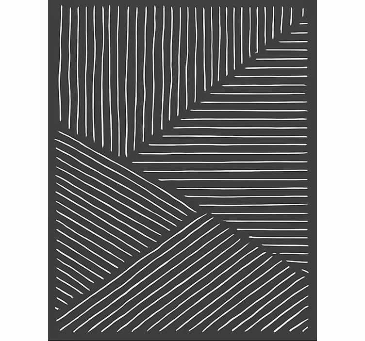 Kitchen blind with white wavy lines - TenStickers
