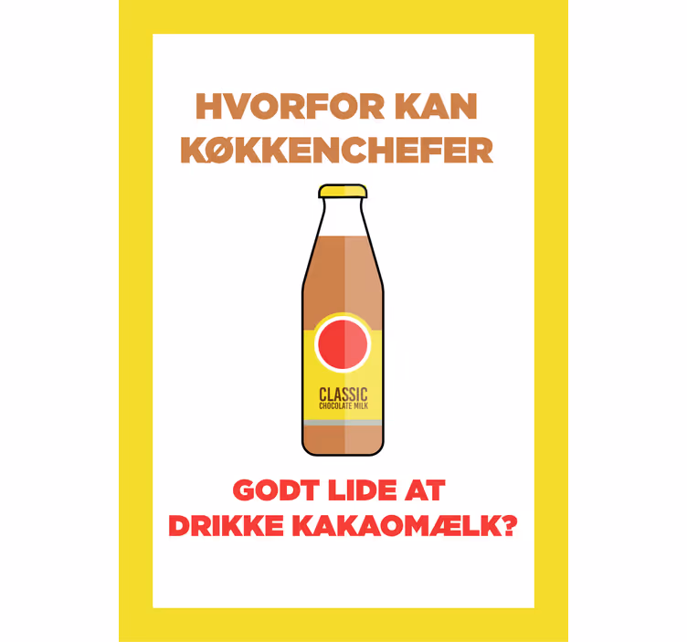 Kitchen blind minimalist chocolate milk - TenStickers