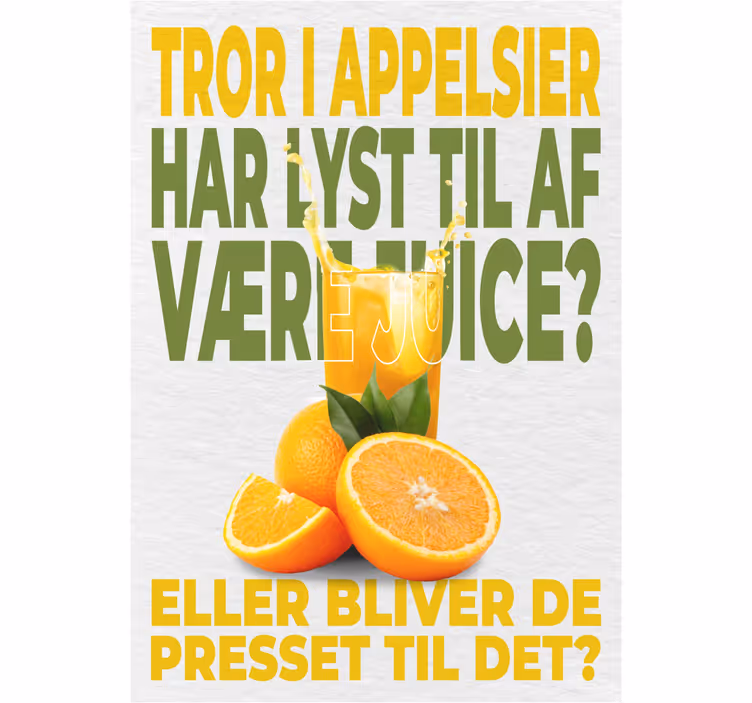 Kitchen blind for juicing fresh oranges - TenStickers