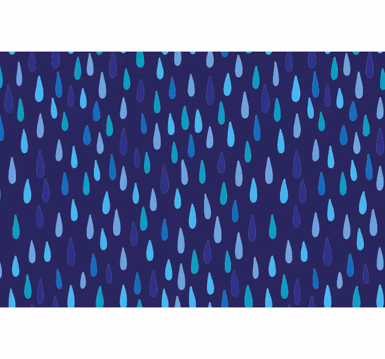 Blue blind in irregular raindrop design - TenStickers