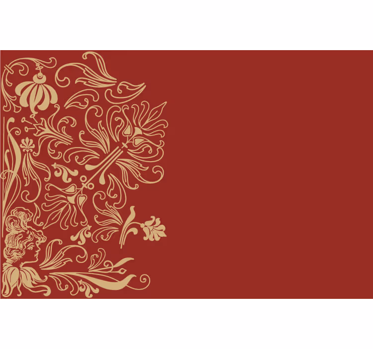 Red blind with vintage charm - TenStickers