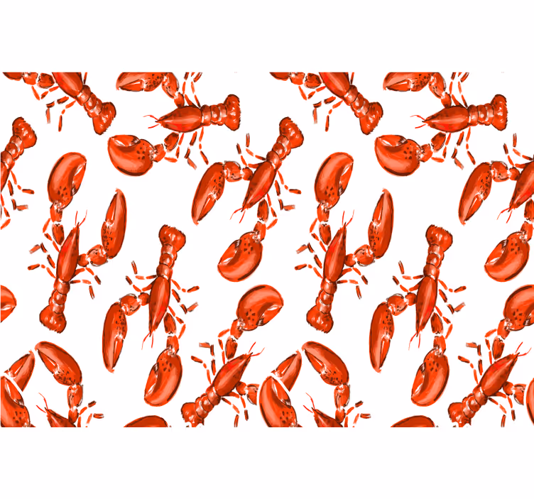 Red blind inspired by red lobster - TenStickers