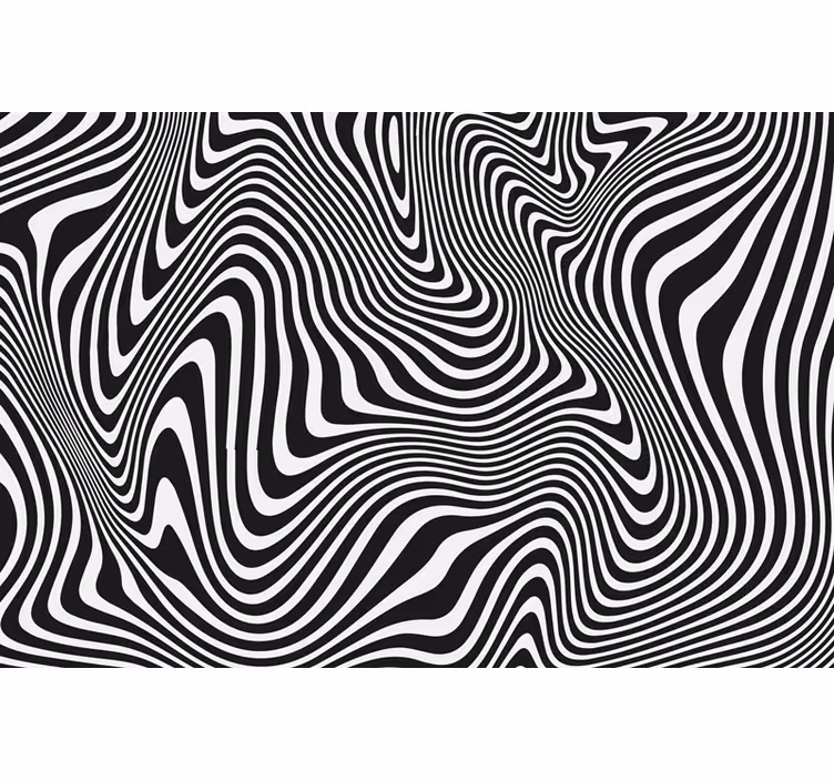 Black blind with zebra 3d design - TenStickers